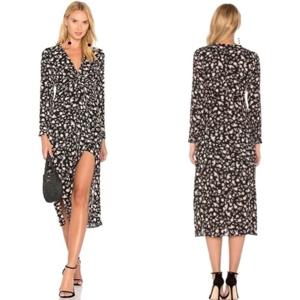 Bardot Floral Split Dress in Floral